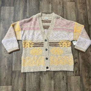 Arizona Juniors Oversized Soft Wool Blend Cardigan Button Up Woman’s